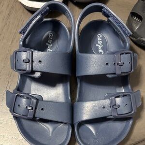 Cat & Jack Kids Navy Buckle Sandals
